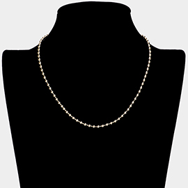 Brass Metal Ball Chain Necklace