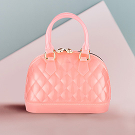 Solid Jelly Mini Tote / Crossbody Bag