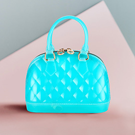 Solid Jelly Mini Tote / Crossbody Bag