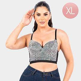 Studded Bustier Corset Bra Top