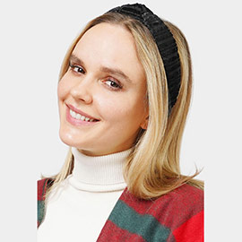 Striped Velvet Knot Burnout Headband
