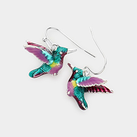 3D Bird Dangle Earrings