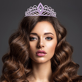 Marquise Stone Accented Princess Tiara