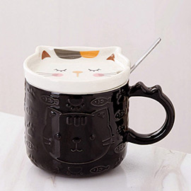 Cat Fish Ceramic Mug Cup