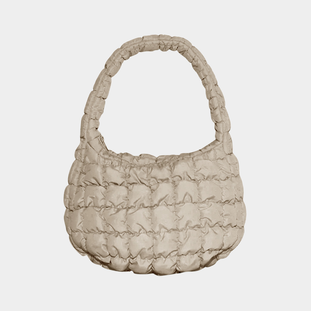 Quilted Puffer Tote / Shoulder Bag Cloud Bag