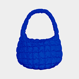 Quilted Puffer Tote / Shoulder Bag Cloud Bag