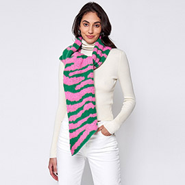 Zebra Patterned Scarf