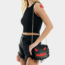 Pumpkin Bat Crossbody Bag