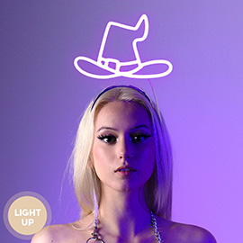 LED Light Up Witch Hat Headband