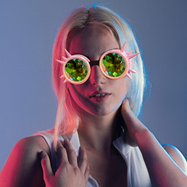 Kaleidoscope Lens Steampunk Elastic Goggles