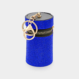 Bling Cylinder Soft Case Lipstick Bag / Keychain