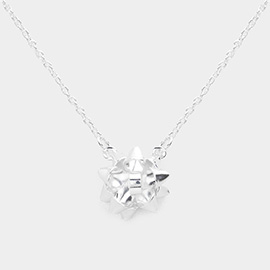 Christmas Gift Bow Pendant Necklace