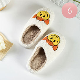 6Pairs - Cowboy Hat Smile Soft Home Indoor Floor Slippers