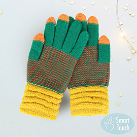 Colorful Knit Touch Smart Gloves