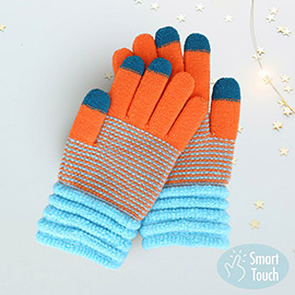 Colorful Knit Touch Smart Gloves