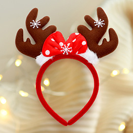 Snowflake Pointed Rudolph Headband
