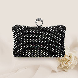 Bling Rectangle Evening Tote / Clutch / Crossbody Bag