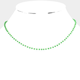 Faceted Bead Link Necklace