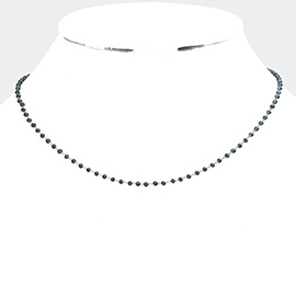 Faceted Bead Link Necklace