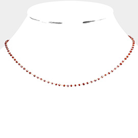 Faceted Bead Link Necklace