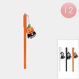 12PCS - Pumpkin Ghost Skull Ball Pens