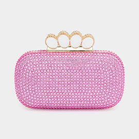 Bling Rectangle Evening Clutch / Crossbody Bag