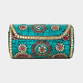 Boho Cylinder Crossbody Bag