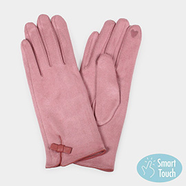 Ribbon Pointed Touch Smart Gloves