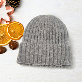 Solid Knit Beanie Hat