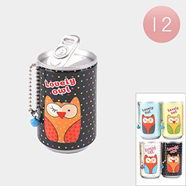 12PCS - Owl Message Printed Wet Wipes