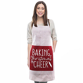 Baking Christmas Cheer Message Apron