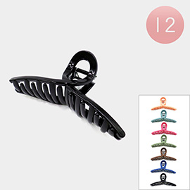 12PCS - Solid Claw Hair Clips