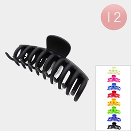 12PCS - Solid Claw Hair Clips