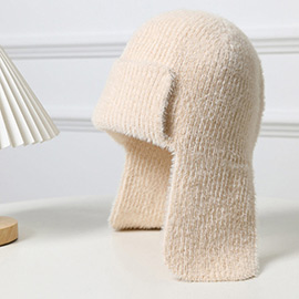 Solid Knit Trapper Hat