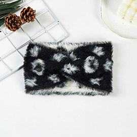 Patterned Faux Fur Earmuff Headband
