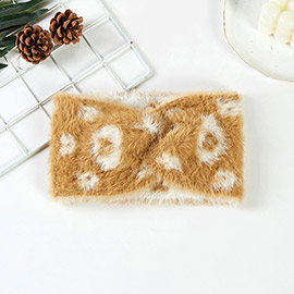 Patterned Faux Fur Earmuff Headband