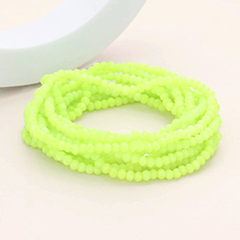 10PCS - Faceted Beaded Stretch Bracelets