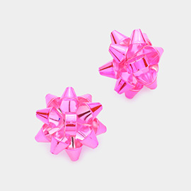 Christmas Gift Bow Stud Earrings