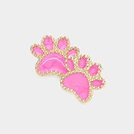 Glittered Paw Stud Earrings