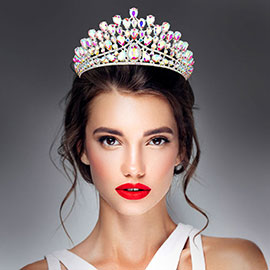 Teardrop Stone Cluster Princess Tiara
