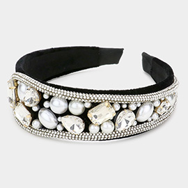 Pearl Stone Embellished Headband