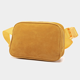 Solid Sling Bag / Fanny Pack / Velvet Belt Bag