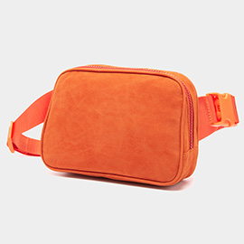 Solid Sling Bag / Fanny Pack / Velvet Belt Bag