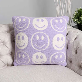 Smile Patterned Cushion Cover