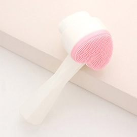Heart Shaped Double Sided Facial Brush