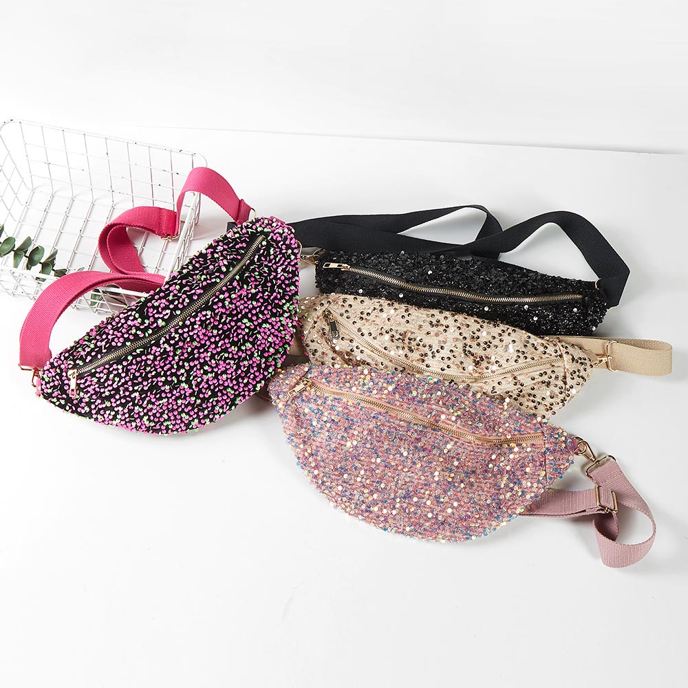Rose gold sequin fanny discount pack