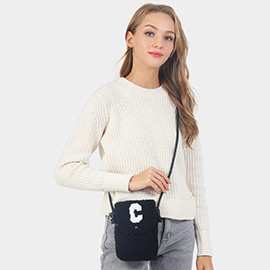 C Monogram Sherpa Crossbody Cellphone Bag