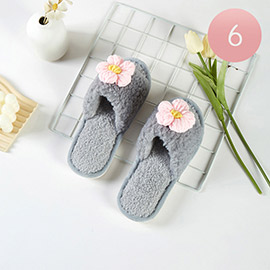 6Pairs - Flower Soft Home Indoor Floor Slippers