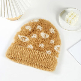 Leopard Patterned Beanie Hat