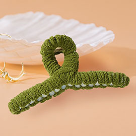 Wrapped Cord Hair Claw Clip